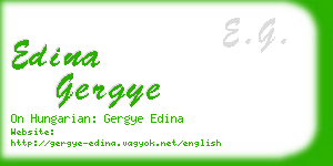 edina gergye business card